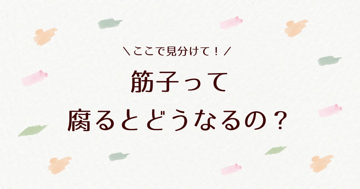 筋子が腐るとどうなる？見分け方や賞味期限などを解説！