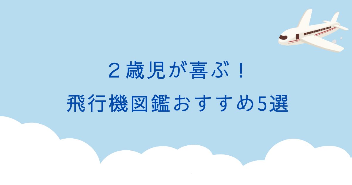 飛行機図鑑で2歳でも読めるおすすめは？プレゼントにも人気の5選！