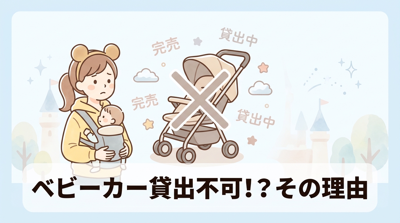 ディズニーランドでベビーカーを借りられない主な理由