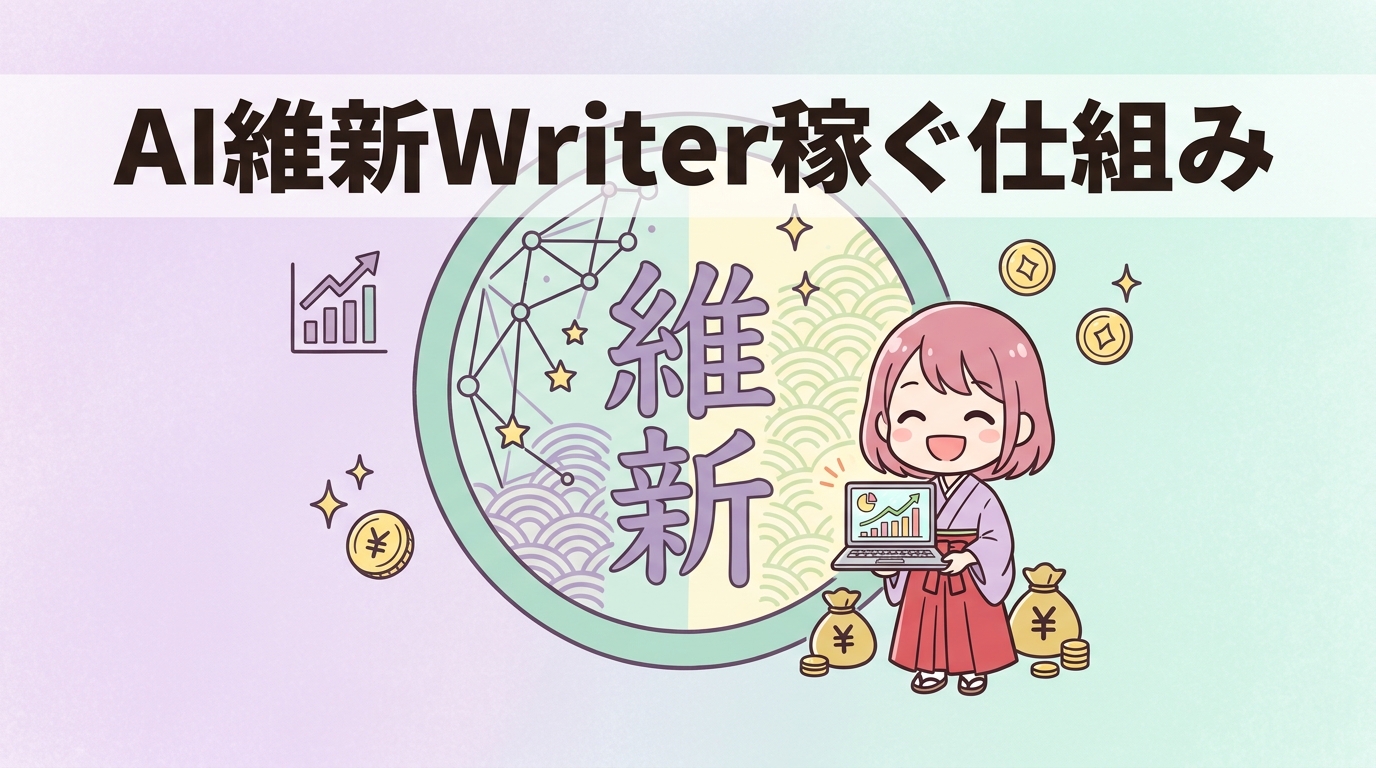 AI維新Writerで稼げる理由と仕組みを解説