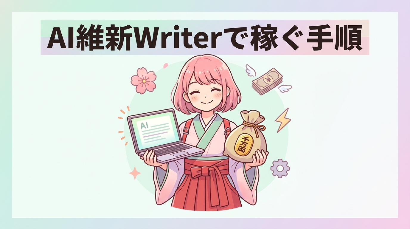 AI維新Writerで収益を最大化する手順