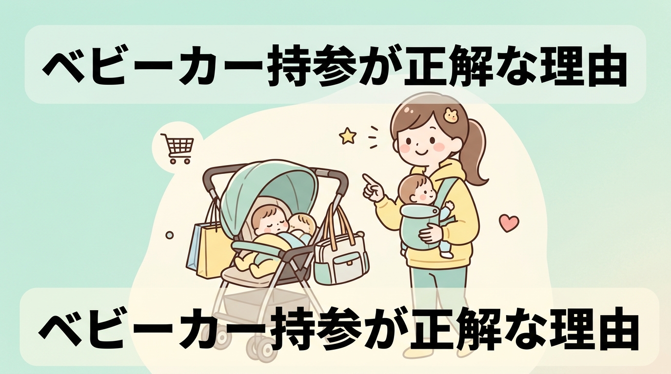 ベビーカーを持参するメリット