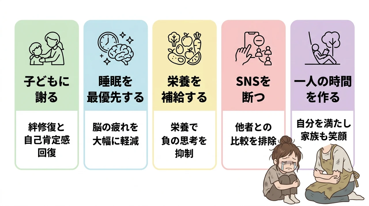「ダメな母親」という思い込みを捨てる行動