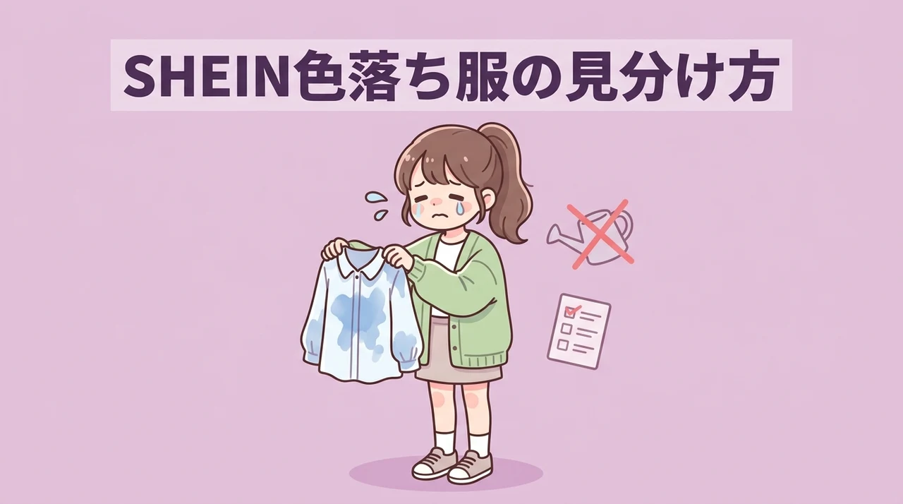 色落ちしやすいSHEIN製品の見分け方