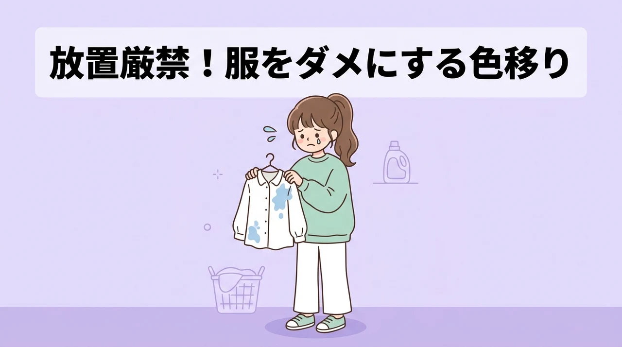 放置で服が色落ち・色移りするデメリット