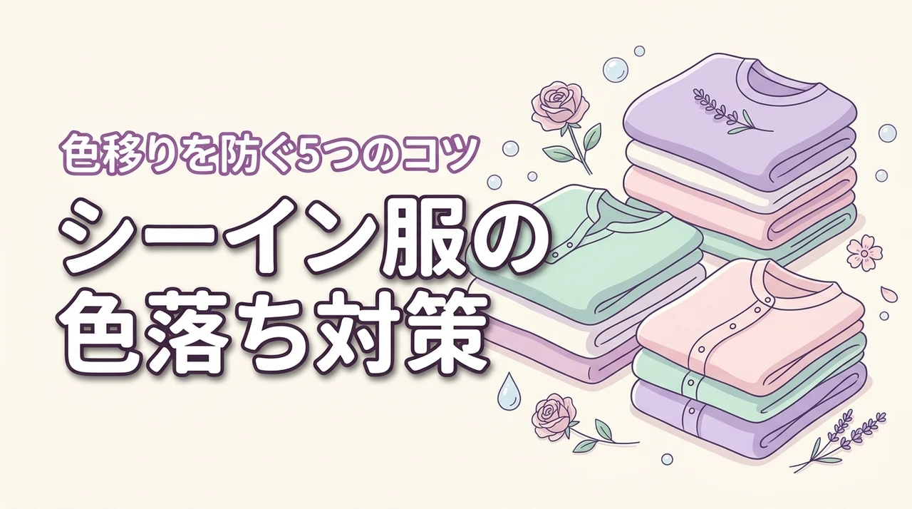 シーインの服は色落ちしやすい？原因と色移りを防ぐ5つの洗濯コツを伝授