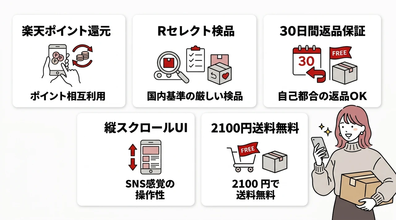 楽天ラクヨコを利用する5つのメリット