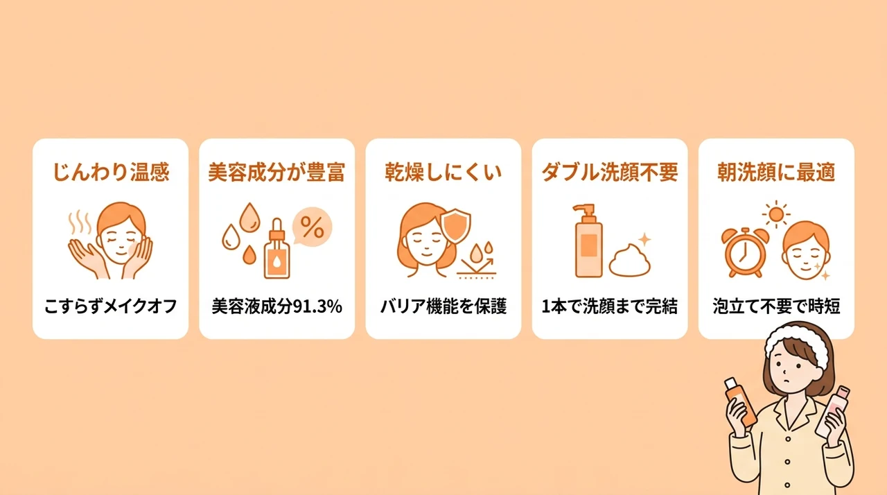 マナラ ホットクレンジングゲルのメリット5つ
