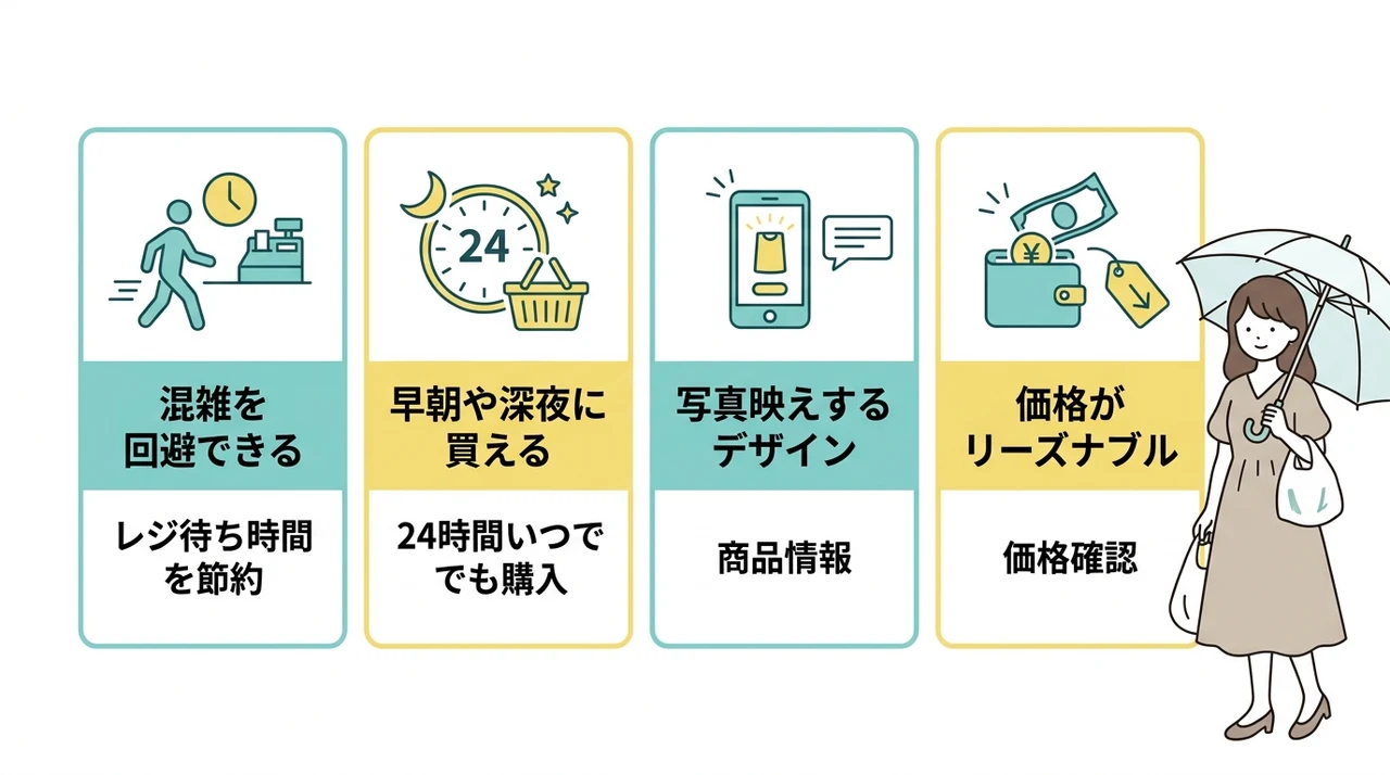 コンビニで傘を調達するメリット4つ